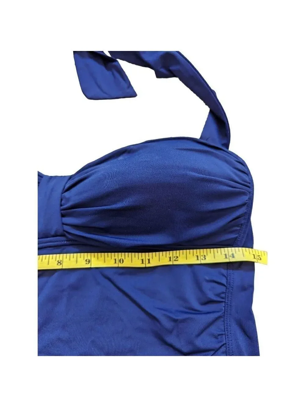 Tommy Bahama Women's Blue Tie Neck Tankini Top Size M